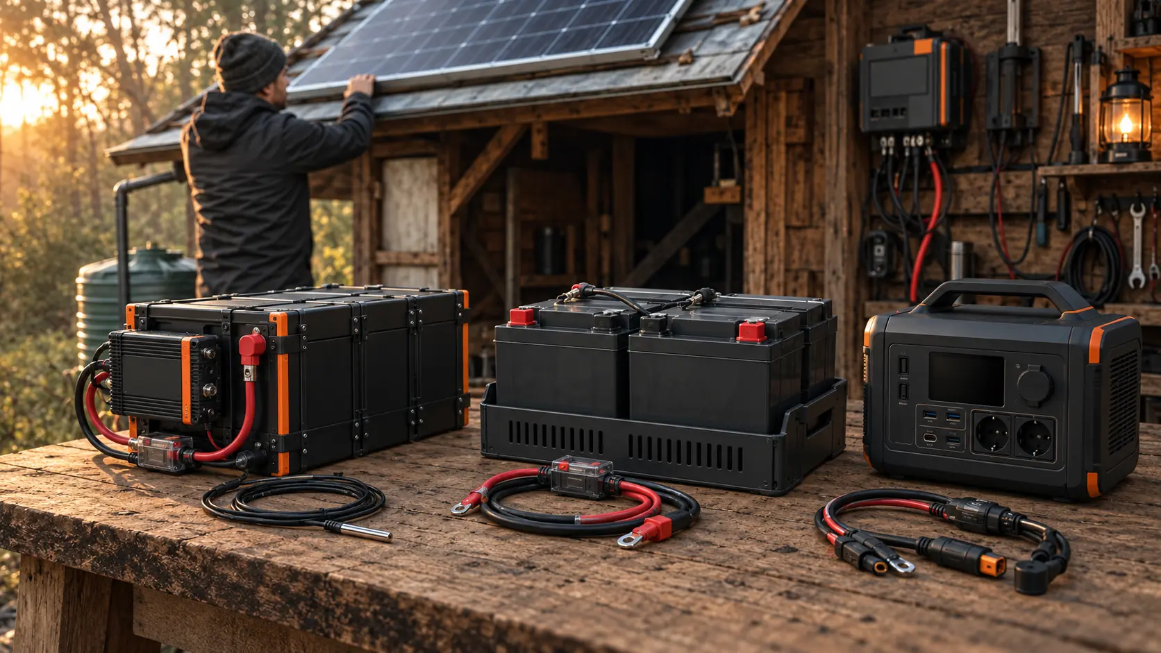 LiFePO4-Speicher, verschlossene Bleibatterien und mobile Energiestation im direkten Vergleich